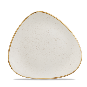 Barley White Triangle Plate 20.3cm